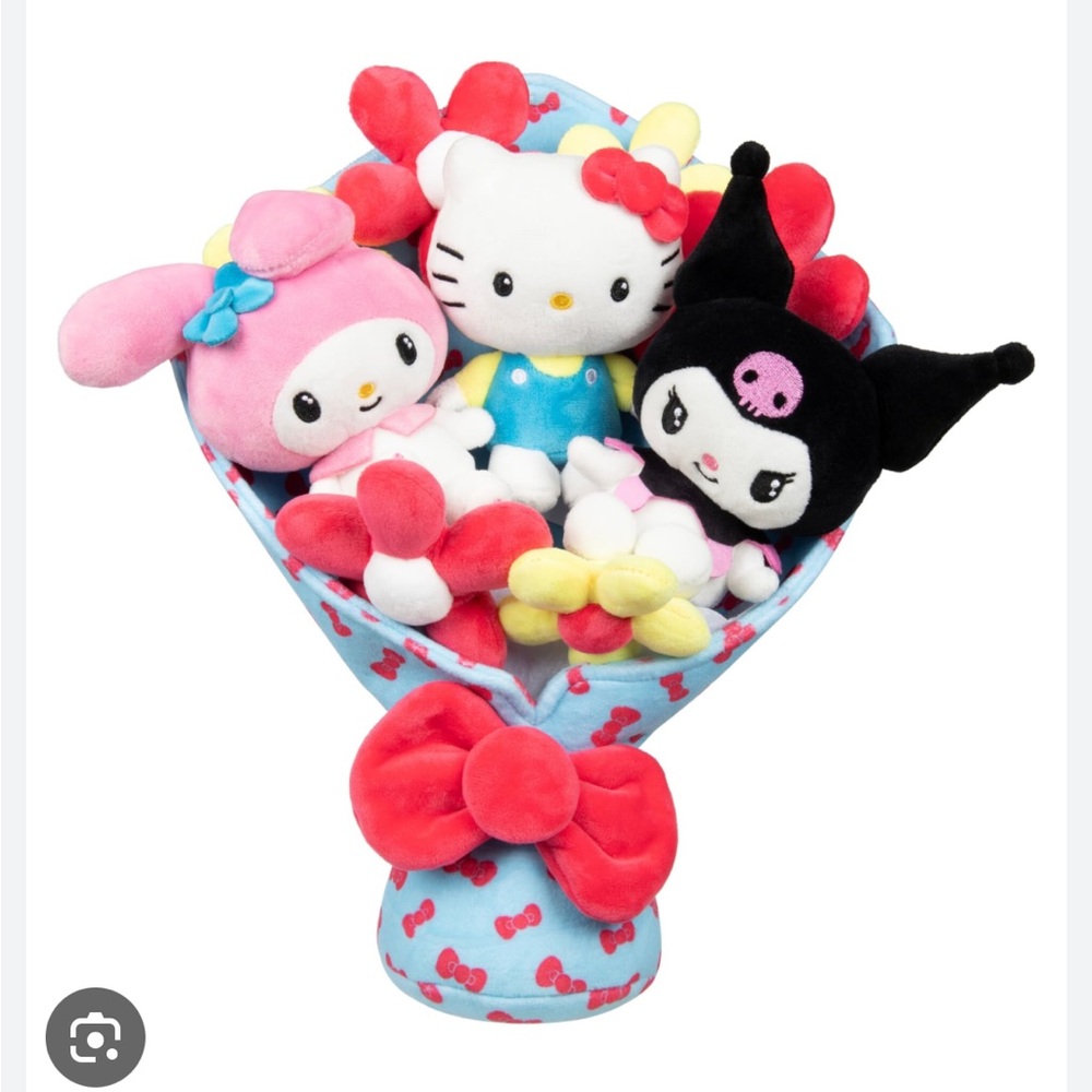 Sanrio Plush Bouquet with Hello Kitty, My Melody, and Kuromi